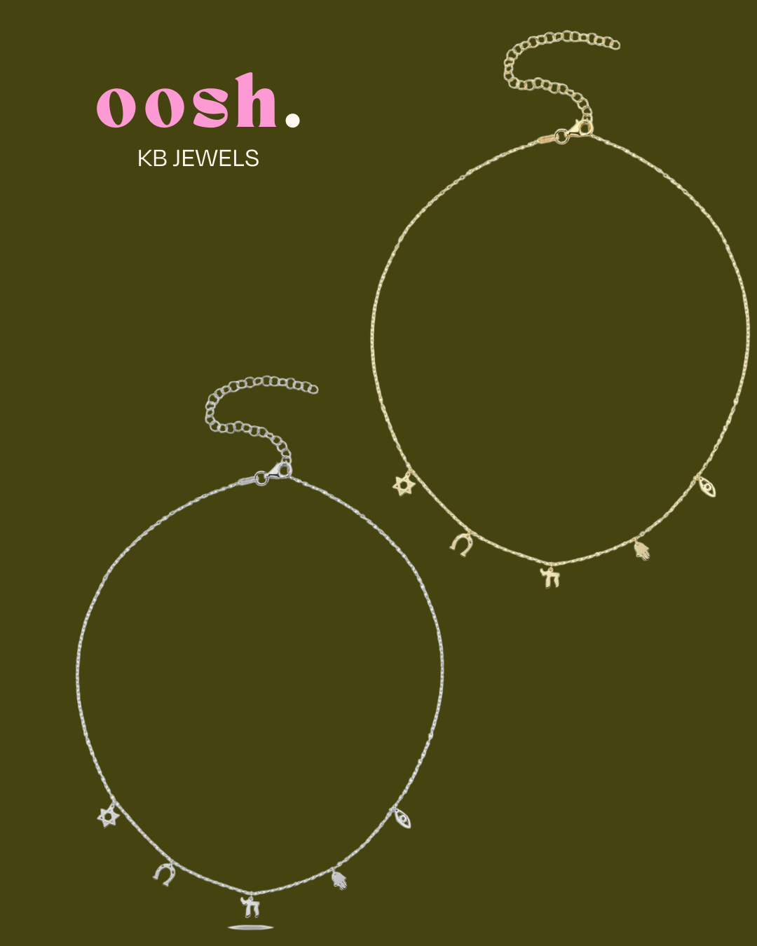 5 Symbol Lucky Charm Necklace