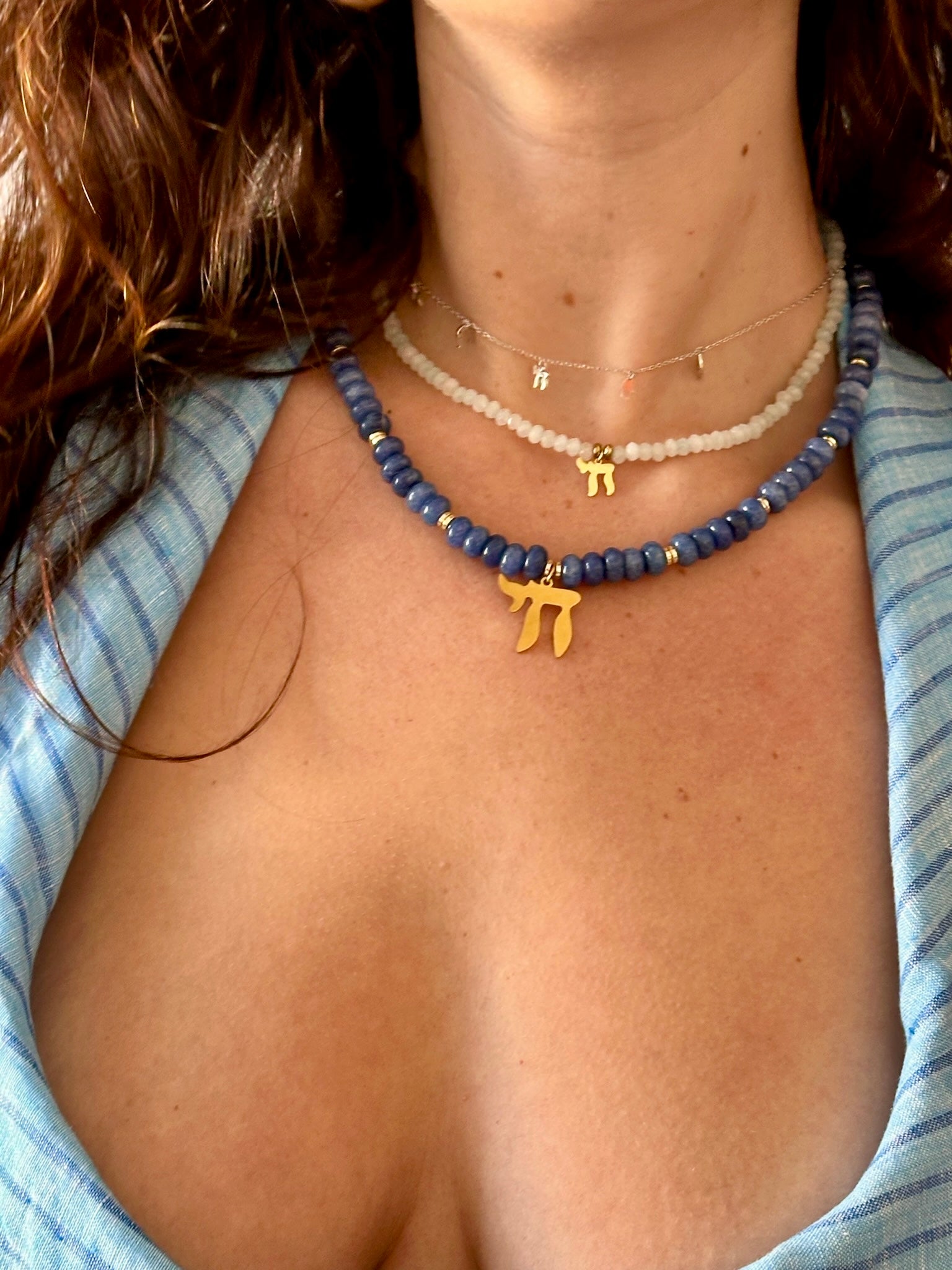 5 symbol lucky charm necklace